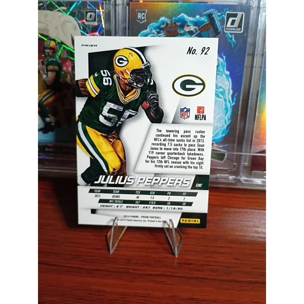 2014 Panini Prizm - Julius Peppers #92 Red White & Blue Prizm